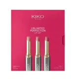 Набор помад для губ KIKO Milano Unlimited Perfection Lip Set 01 Nude Aura кремовые стойкие, финиш деми-мат, 3 х 1,5 г — фото 1