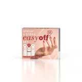 Набор лаков для ногтей Semilac 3Step Easy Off Set база, цвет Pink Marshmallow и топ, нежно-розовый глянец, 7 мл — фото 1