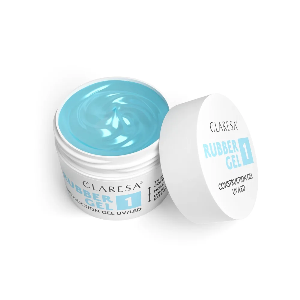 Гель для наращивания ногтей Claresa Nails Rubber Gel 01 камуфлирующий, густая тиксотропная формула, 90 г