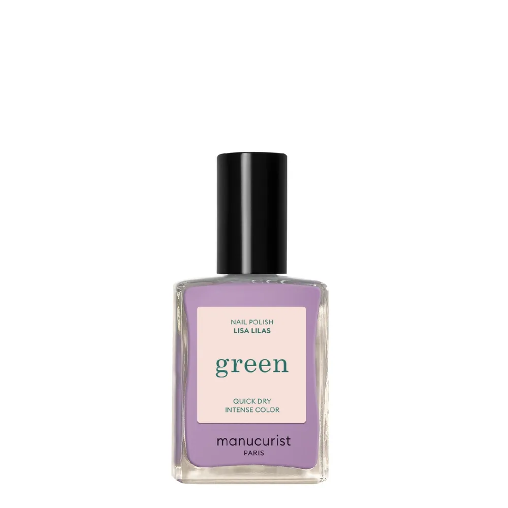 Лак для ногтей Manucurist Green Lisa Lilas пастельный лиловый с лавандовой нотой, 15 мл