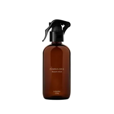 Спрей ароматический для дома La Bomba Pumpkin Spice Room Mist с корицей и апельсином, осенний аромат, 250 г