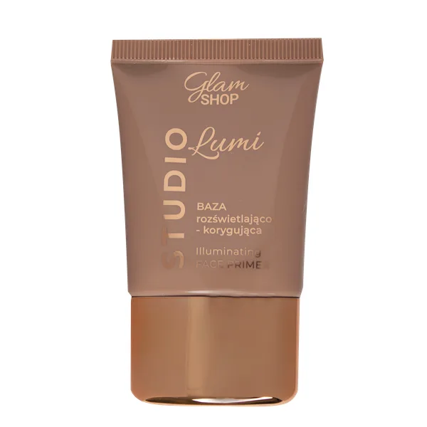 База под макияж Glam Shop Studio Lumi сияющая, выравнивает тон и рельеф, 26 мл