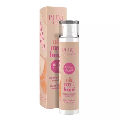 Крем-тинт для лица Clochee PURE OH MY! LUMI осветляющий, со слюдой и лотосом, 50 мл