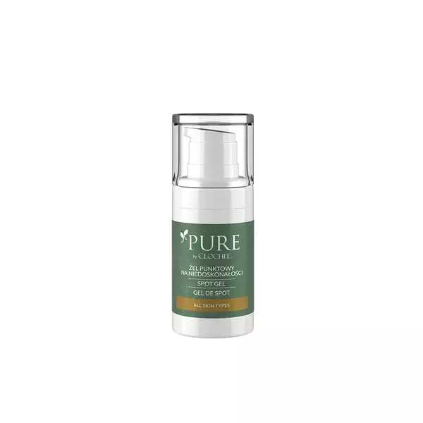 Гель для лица Clochee PURE точечный против несовершенств, с кислотами и белой ивой, 15 мл