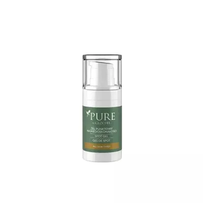 Гель для лица Clochee PURE точечный против несовершенств, с кислотами и белой ивой, 15 мл
