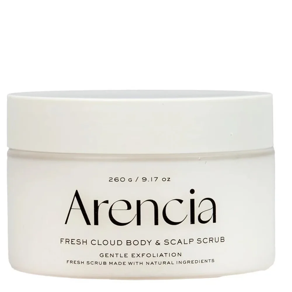 Скраб для тела и кожи головы Arencia Fresh Cloud White Tea & Neroli с сахаром и солью, 260 г