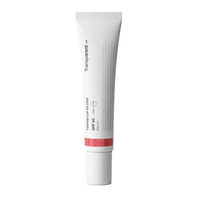 Блеск для губ Transparent Lab Lip Gloss Rose SPF50 оттеночный ухаживающий, солнцезащитные фильтры, 15 мл