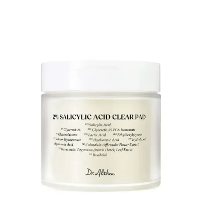 Пэды для лица Dr.Althea Salicylic Acid Clear Pad с салициловой кислотой 2% для проблемной кожи, 60 шт