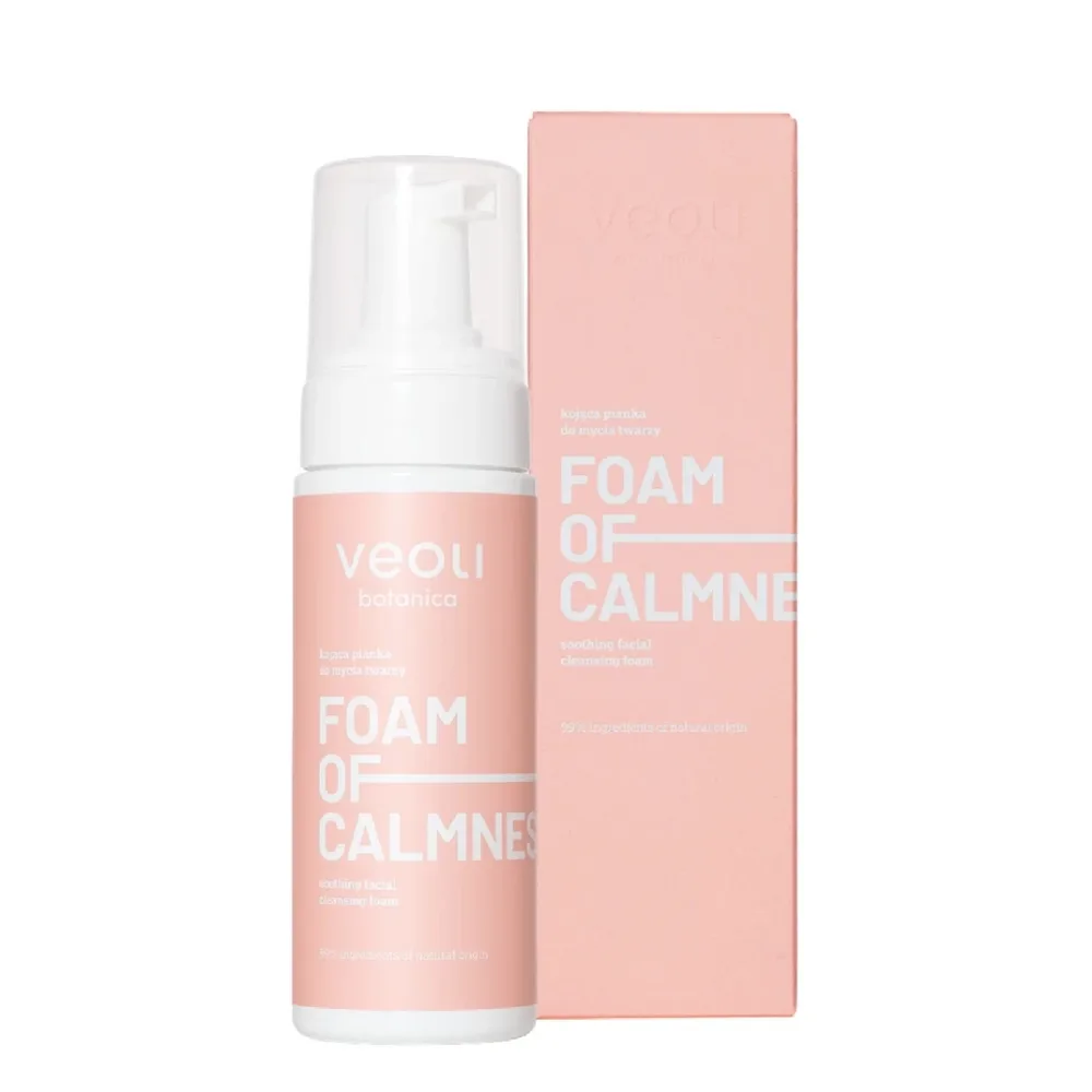 Пенка для умывания Veoli Botanica Foam of Calmness успокаивающая с церамидами, для чувствительной кожи, 150 мл