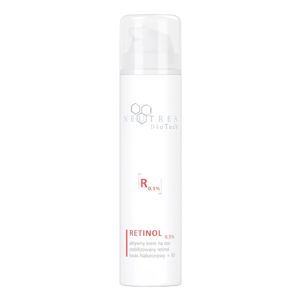 Крем для лица ночной NEUTREA BioTech Retinol 0,5% с ретинолом и гиалуроновой кислотой, для зрелой и проблемной кожи, 50 мл