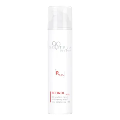 Крем для лица ночной NEUTREA BioTech Retinol 0,5% с ретинолом и гиалуроновой кислотой, для зрелой и проблемной кожи, 50 мл