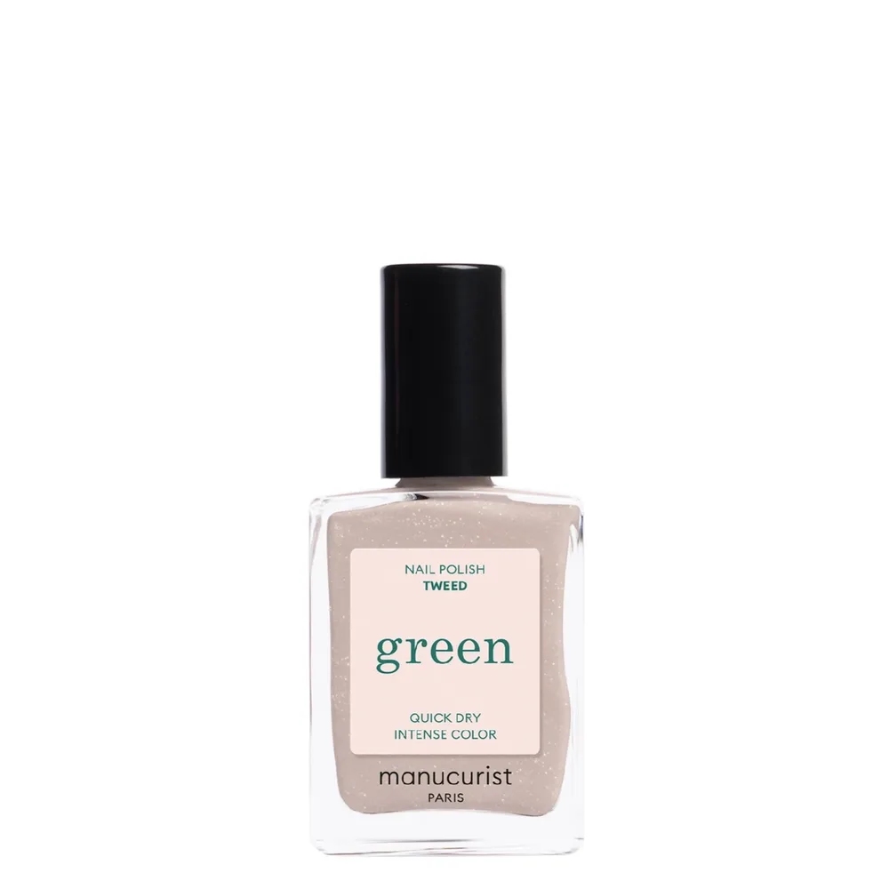 Лак для ногтей Manucurist Green TWEED серый с тёплым подтоном, перламутровый финиш, 15 мл