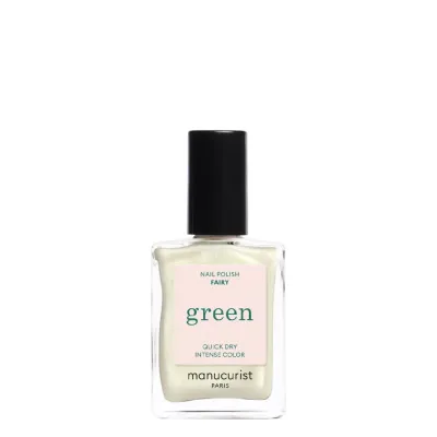Лак для ногтей Manucurist Green FAIRY белый перламутровый с голографией, 15 мл
