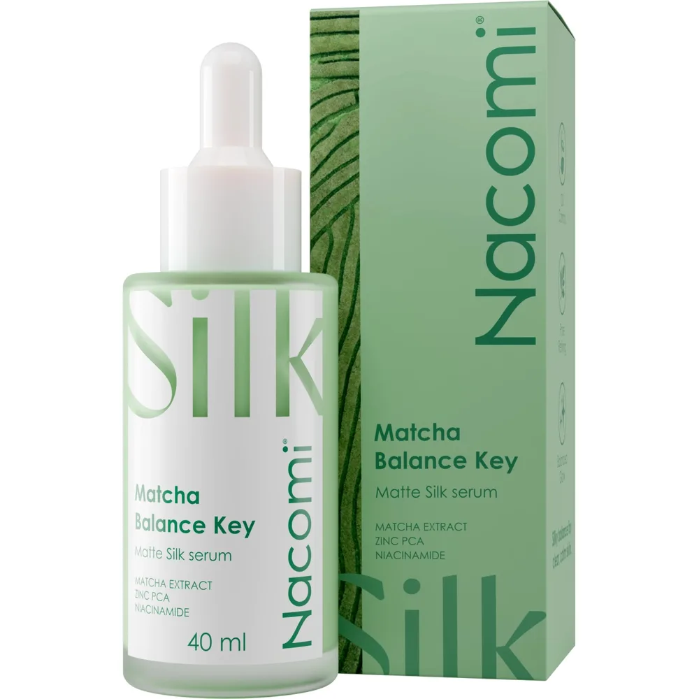 Сыворотка для лица Nacomi Matcha Balance Key Oil Control с матчей и ниацинамидом, против жирного блеска и расширенных пор, 40 мл