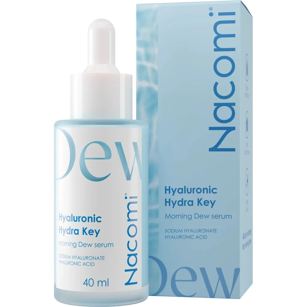 Сыворотка для лица Nacomi Hyaluronic Hydra Key Deep Hydration с гиалуроновой кислотой и пантенолом, глубокое увлажнение, 40 мл