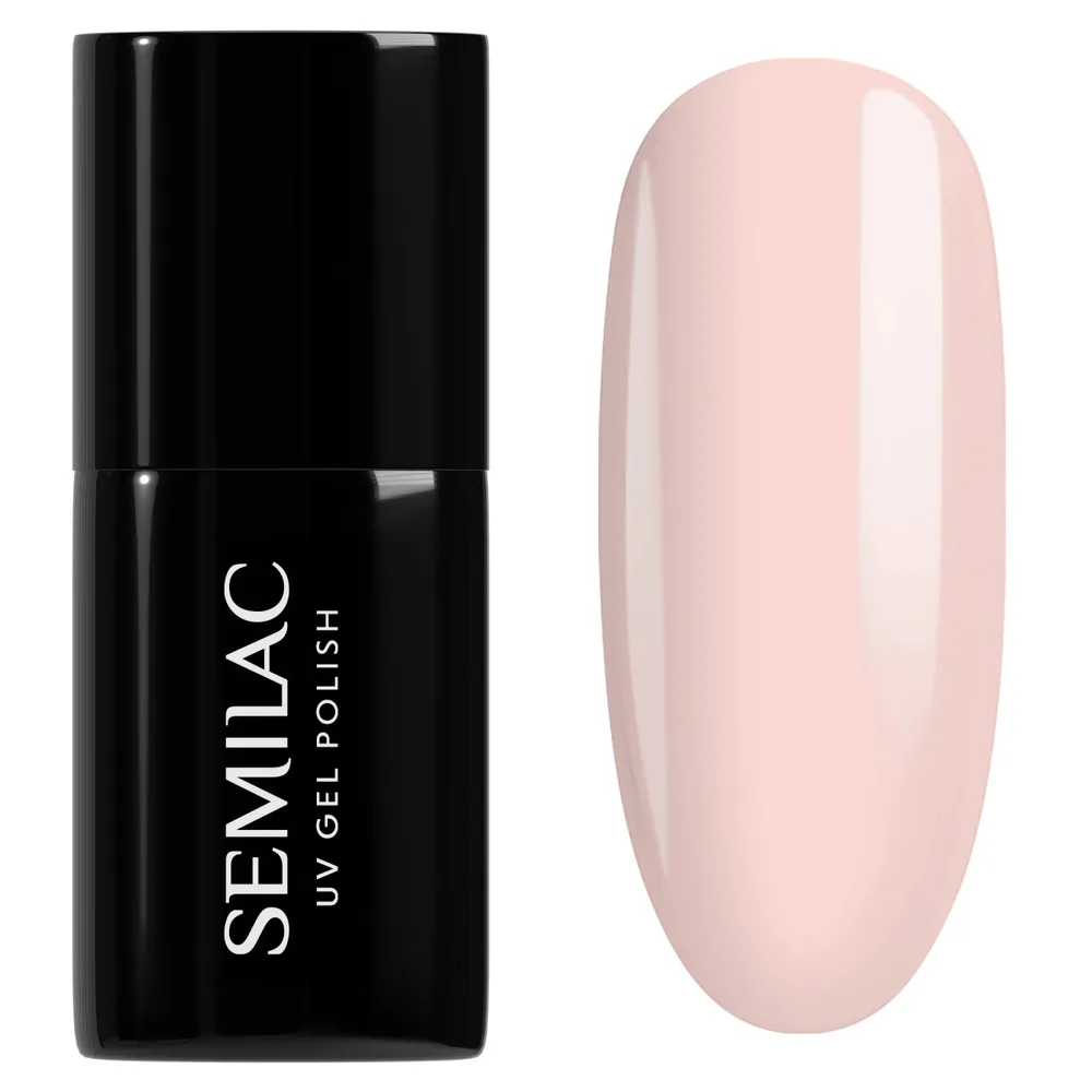 Гель-лак Semilac Inner Glow Jelly Nude 964 полупрозрачный тёплый нюд, эффект jelly nails, 7 мл