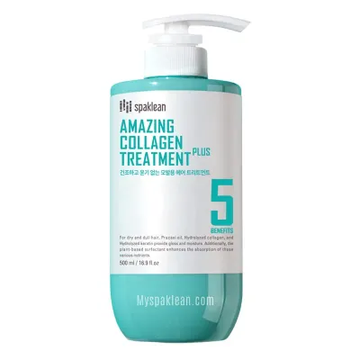 Бальзам для волос Spaklean Amazing Collagen увлажняющий с коллагеном, 500 мл