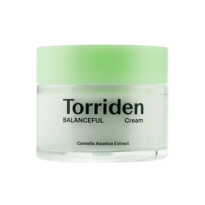 Крем для лица Torriden Balanceful Cica Cream успокаивающий увлажняющий с центеллой, для чувствительной кожи, 80 мл