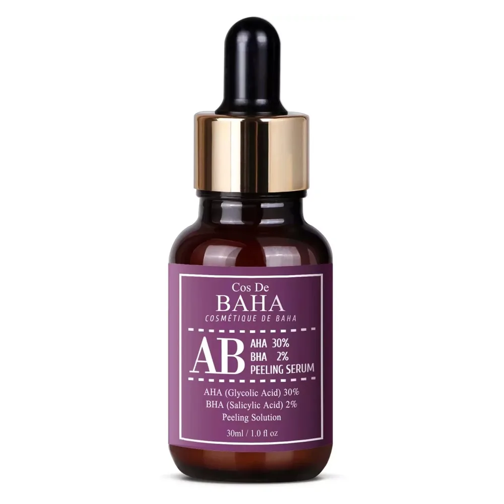 Сыворотка-пилинг для лица Cos De BAHA AHA 30% BHA 2% отшелушивающая с гликолевой и салициловой кислотами, 30 мл