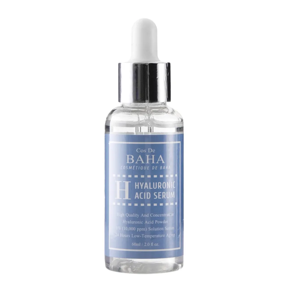 Сыворотка для лица Cos De BAHA H Hyaluronic Acid Serum увлажняющая с гиалуроновой кислотой, большой объём, 60 мл