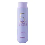 Шампунь для волос MASIL 5 Salon No Yellow тонирующий против желтизны, для блонд и осветлённых волос, 300 мл — фото 1
