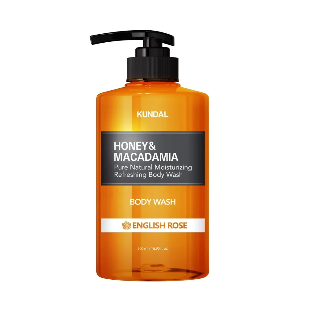 Гель для душа KUNDAL Honey & Macadamia English Rose увлажняющий с мёдом 500 мл