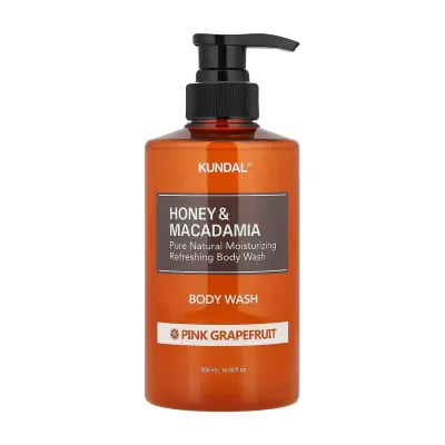 Гель для душа KUNDAL Honey & Macadamia Pink Grapefruit увлажняющий с мёдом 500 мл