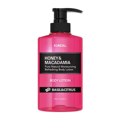 Молочко для тела KUNDAL Honey & Macadamia Citrus & Basil питательное увлажняющее 500 мл