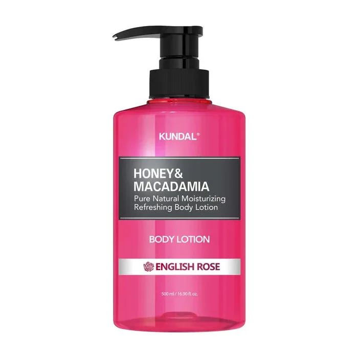 Молочко для тела KUNDAL Honey & Macadamia English Rose питательное увлажняющее 500 мл