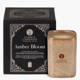 Свеча ароматическая Lubicz Gardens Amber Bloom квадратная высокая, соевый воск, зелёные ноты, ирис и амбра, около 38 часов, 225 г — фото 1