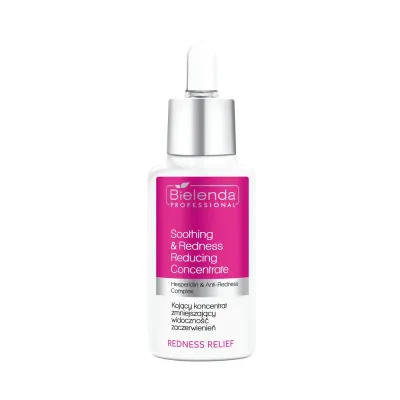 Концентрат для лица Bielenda Professional Redness Relief успокаивающий против покраснений, с троксерутином и ниацинамидом, 30 мл