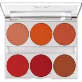 Палитра румян Kryolan Blusher Palette 6 Colors Lush 6 оттенков, насыщенный пигмент, 15 г — фото 1