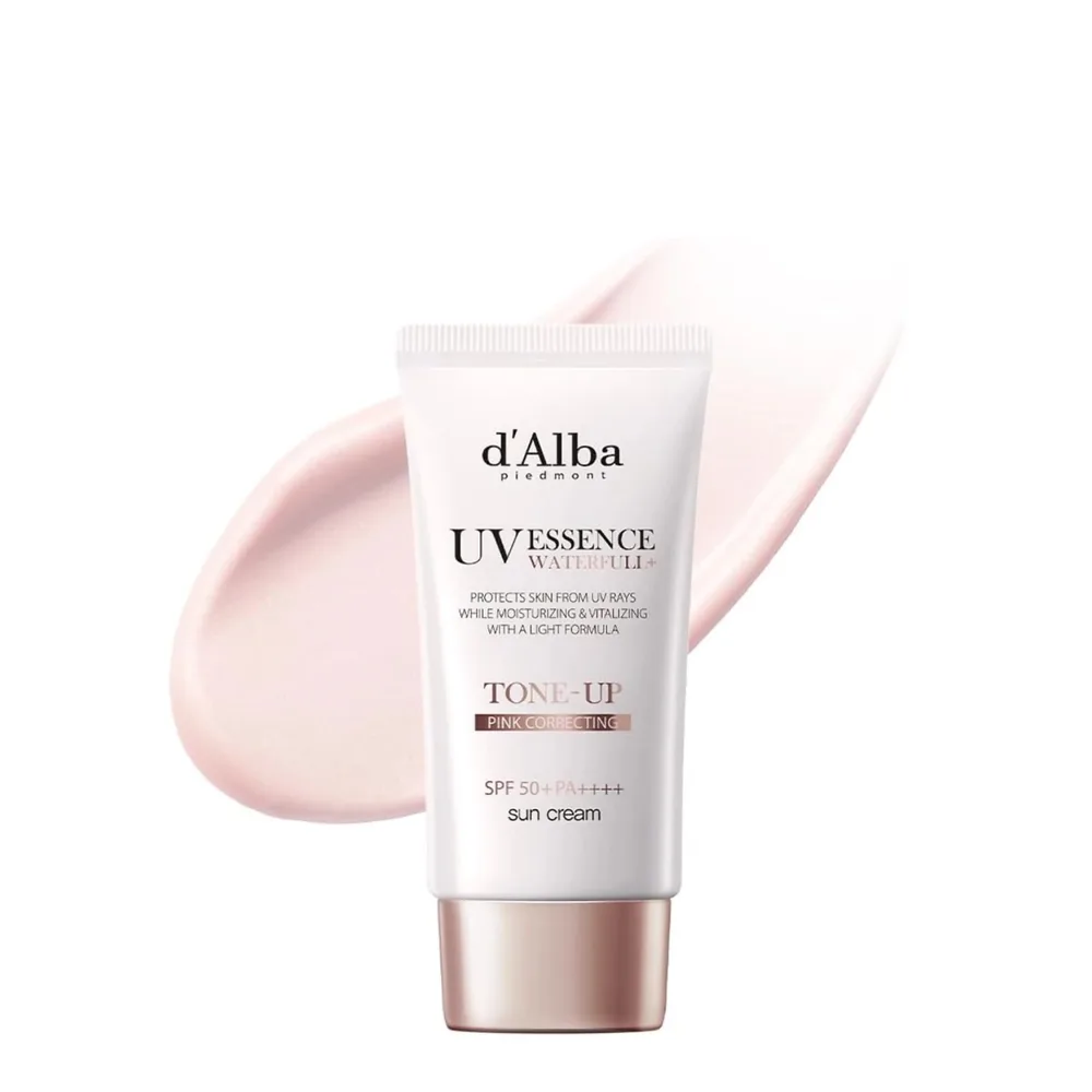 Крем для лица солнцезащитный d'Alba Waterfull Tone-Up Sun Cream SPF50+ PA++++ тонирующий с эффектом сияния, 50 мл