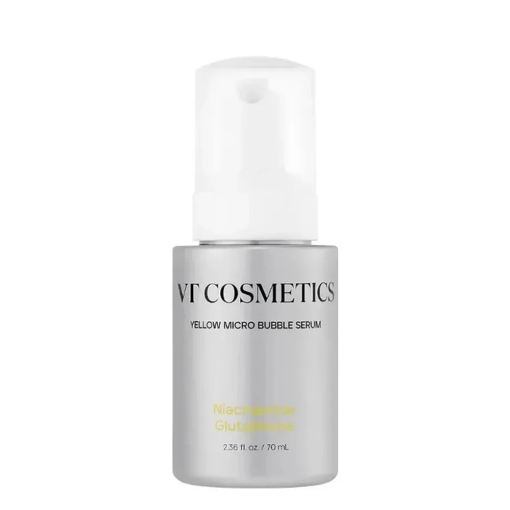 Сыворотка для лица VT Cosmetics Yellow Bubble Niacinamide Glutathione микропузырьковая, с ниацинамидом и церамидами, для ровного тона, 70 мл