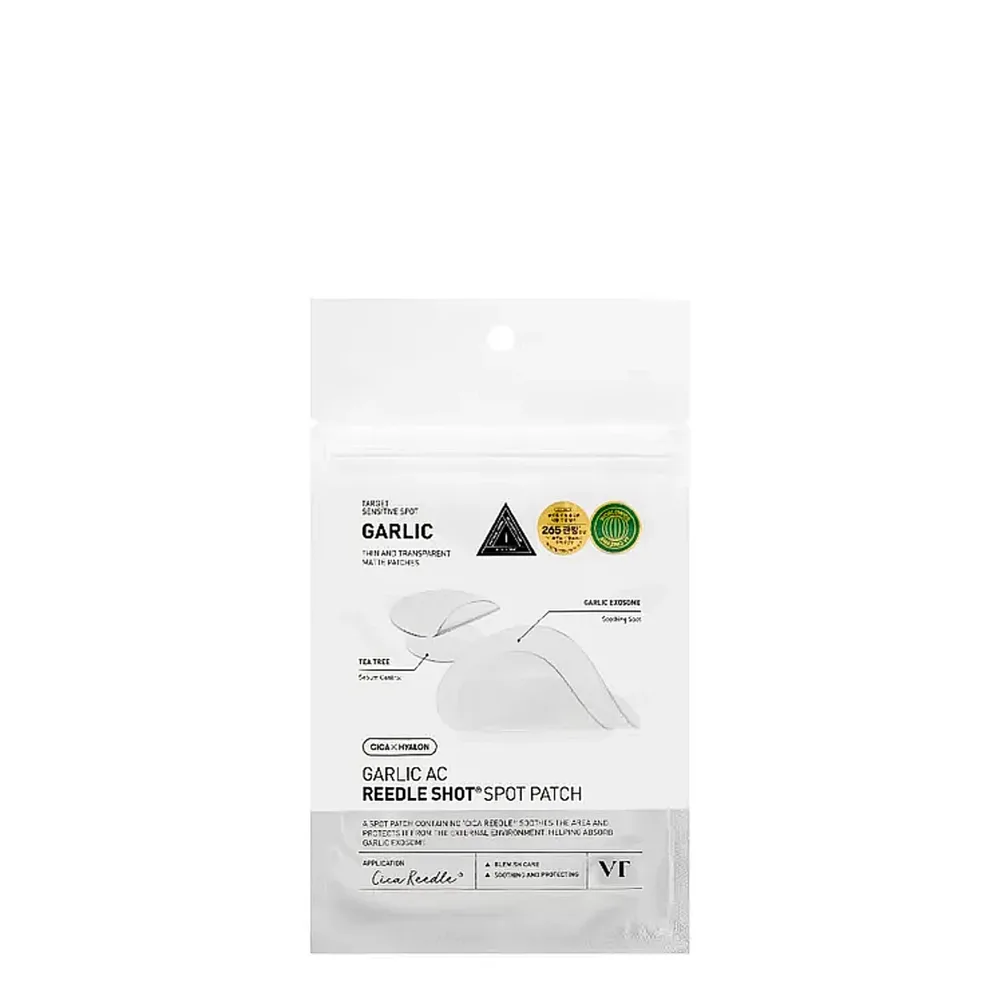 Патчи для лица VT Cosmetics Garlic AC Reedle Shot Spot Patch точечные от несовершенств с микроиглами, 48 шт
