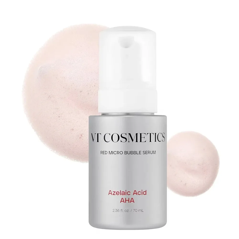 Сыворотка для лица VT Cosmetics Micro Bubble Red с азелаиновой и гликолевой кислотой AHA, для проблемной кожи, 70 мл