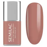 Гель-лак для ногтей Semilac One Step 3 в 1 Glossy бежево-персиковый глянцевый, оттенок Peach Beige, 7 мл — фото 1