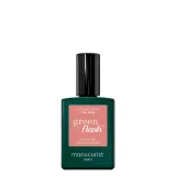 Лак для ногтей Manucurist Green Flash Old rose полуперманентный, LED-полимеризация, пудровый розовый, 15 мл — фото 1