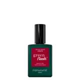 Лак для ногтей Manucurist Green Flash Violeta полуперманентный, LED-полимеризация, бордово-фиолетовый, 15 мл — фото 1