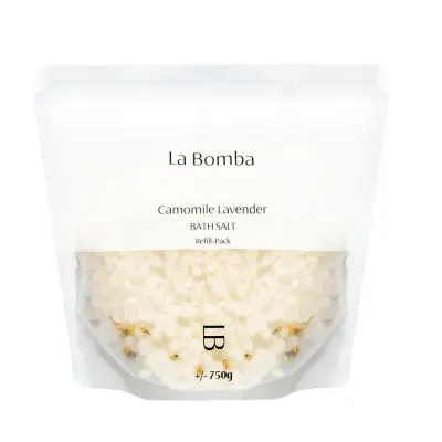 Соль для ванны La Bomba Camomile Lavender с ромашкой и лавандой, рефил 750 г