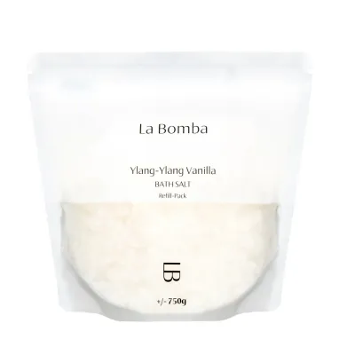Соль для ванны La Bomba иланг-иланг и ваниль, сменный блок REFILL, расслабляющая, 750 г