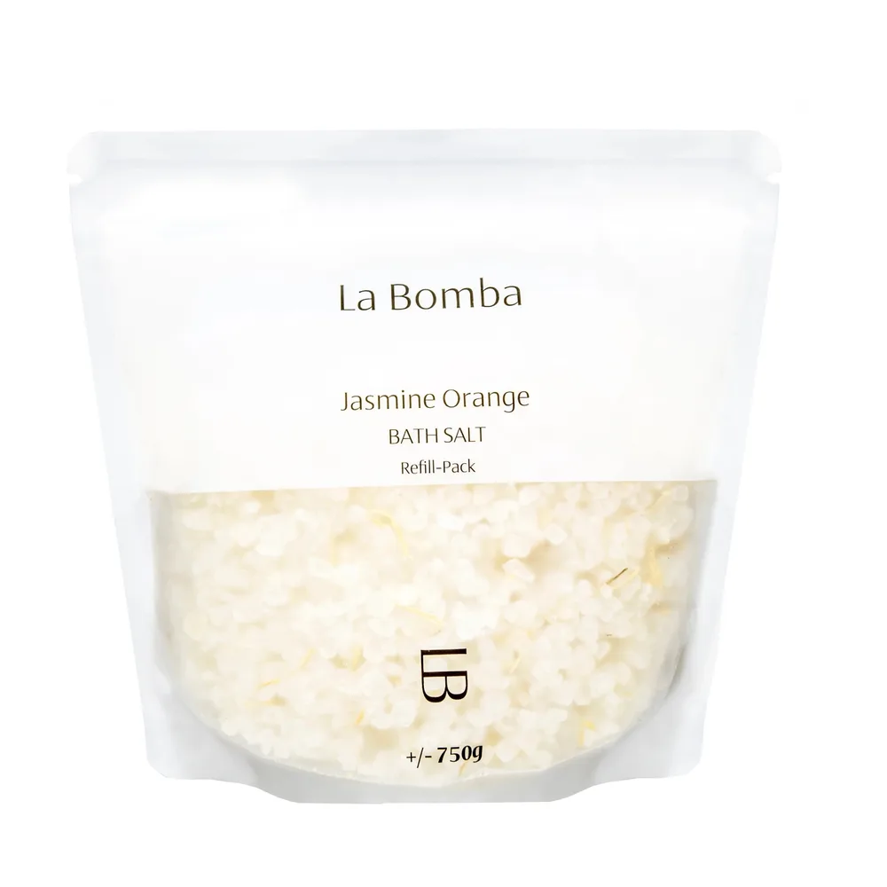 Соль для ванны La Bomba Jasmine Orange с жасмином и апельсином, рефил 750 г