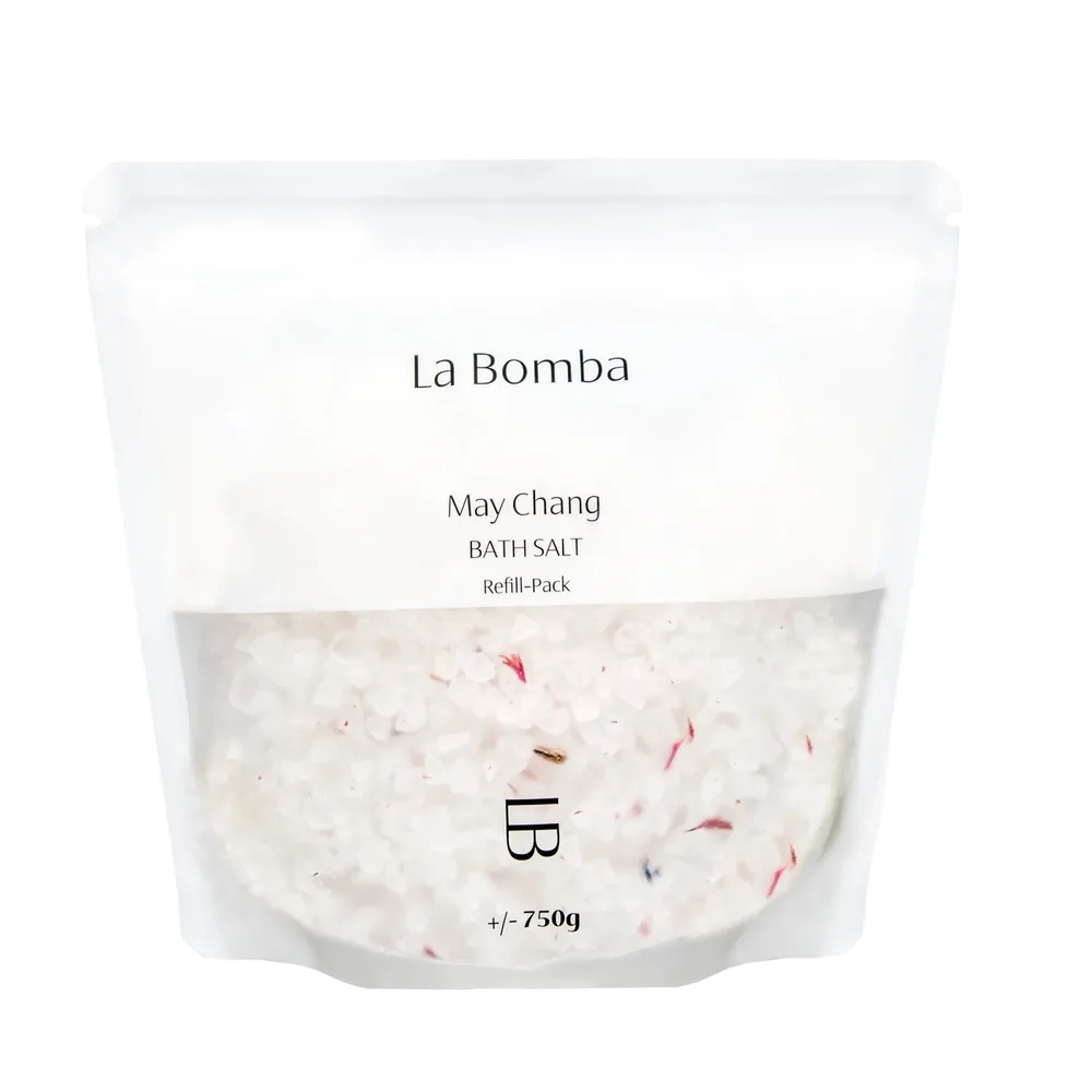 Соль для ванны La Bomba May Chang с цитрусовым маслом мей чанг, рефил 750 г