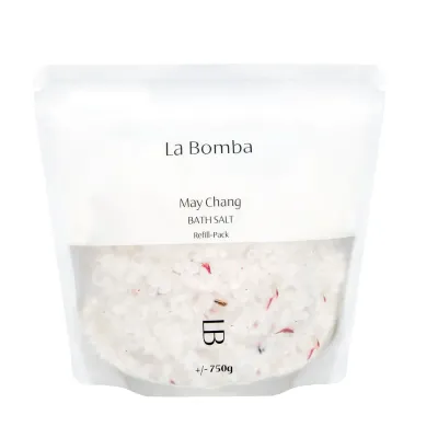 Соль для ванны La Bomba May Chang с цитрусовым маслом мей чанг, рефил 750 г