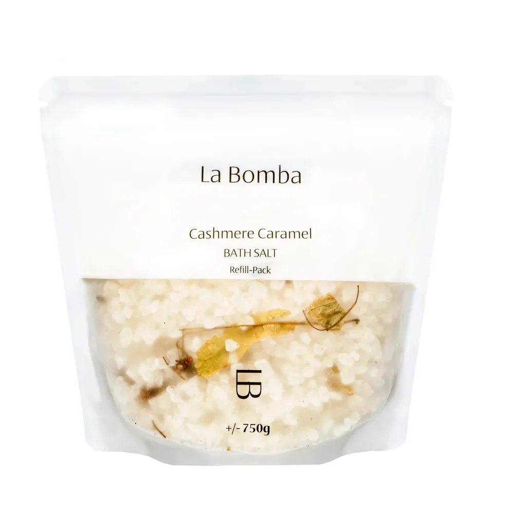 Соль для ванны La Bomba Cashmere Caramel с ароматом карамели, рефил 750 г