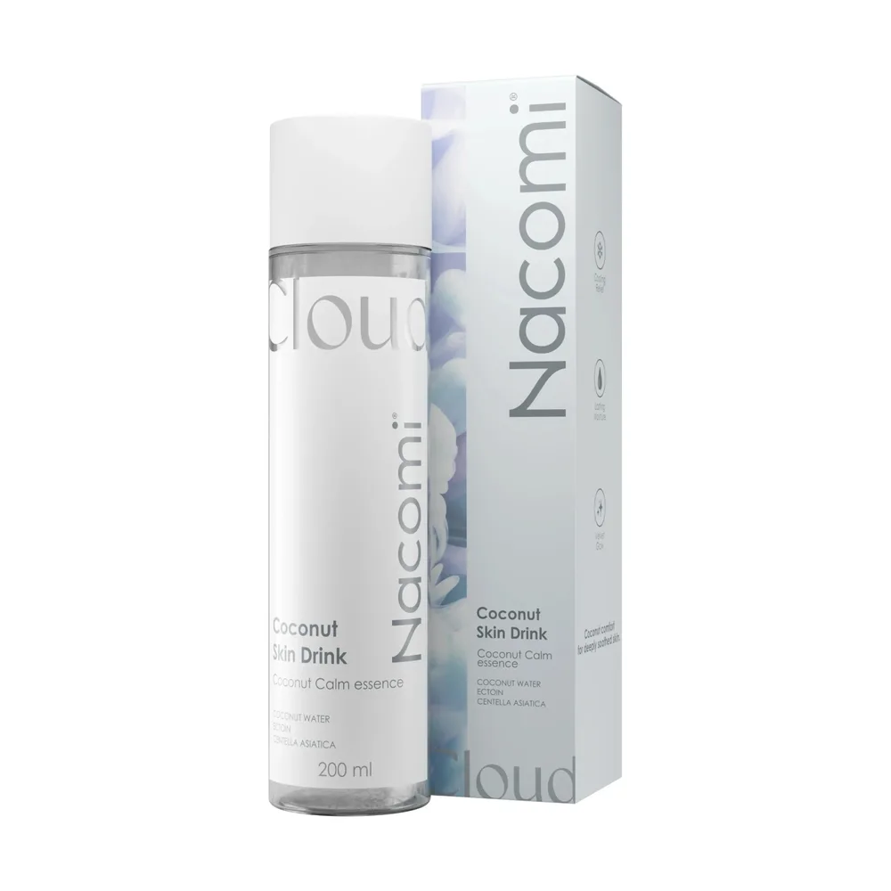 Эссенция для лица Nacomi Hydra Obsession Coconut Skin Drink успокаивающая, церамиды и центелла, 200 мл