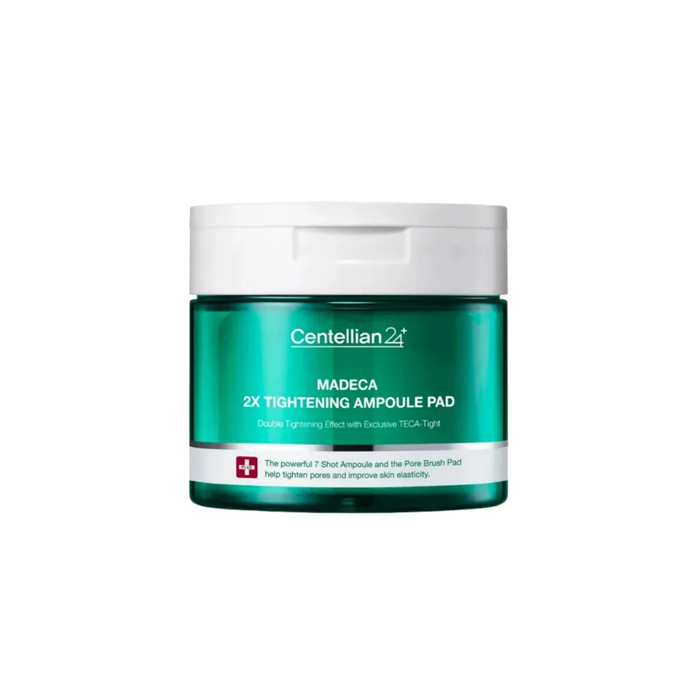 Пэды для лица Centellian24 Madeca Double Tightening Ampoule Pad с мадекассовой кислотой, для плотности и ровного рельефа, 60 шт