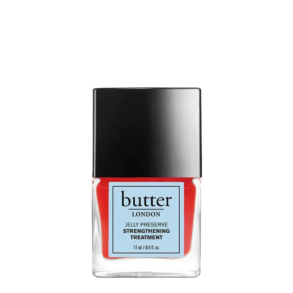 Средство для укрепления ногтей Butter London Jelly Preserve Strawberry Rhubarb красный желейный финиш, 11 мл
