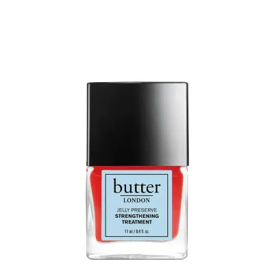 Средство для укрепления ногтей Butter London Jelly Preserve Strawberry Rhubarb красный желейный финиш, 11 мл