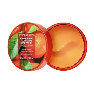 Гидрогелевые патчи для глаз Holika Holika Eyefessional Brightening Tangerine Eye Patch для сияния, от тёмных кругов, с мандарином, 60 шт
